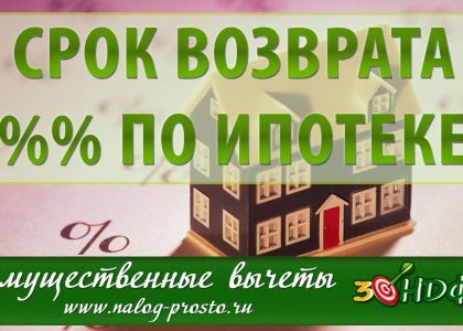 Какой срок для возврата процентов по ипотеке?